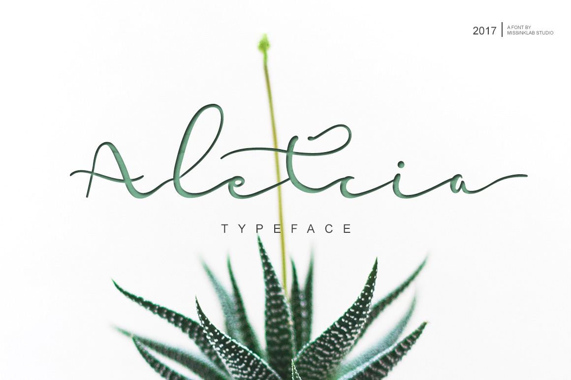 Aletcia Font: Modern Script Typography for Editorial Design