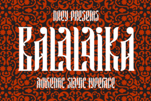Balalaika Font: Ethnic Slavonic Style for Business Branding