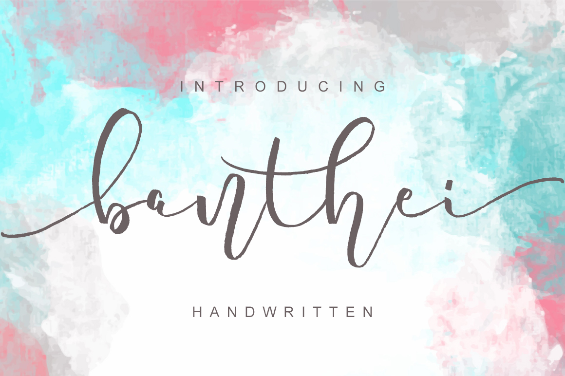 Banthei Font: Modern Script for Craft Corporate Branding