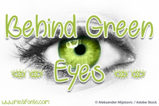 Behind Green Eyes Font for Editorial Design