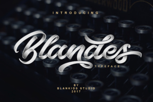 Blandes Font Review: Heavy Script for Makers