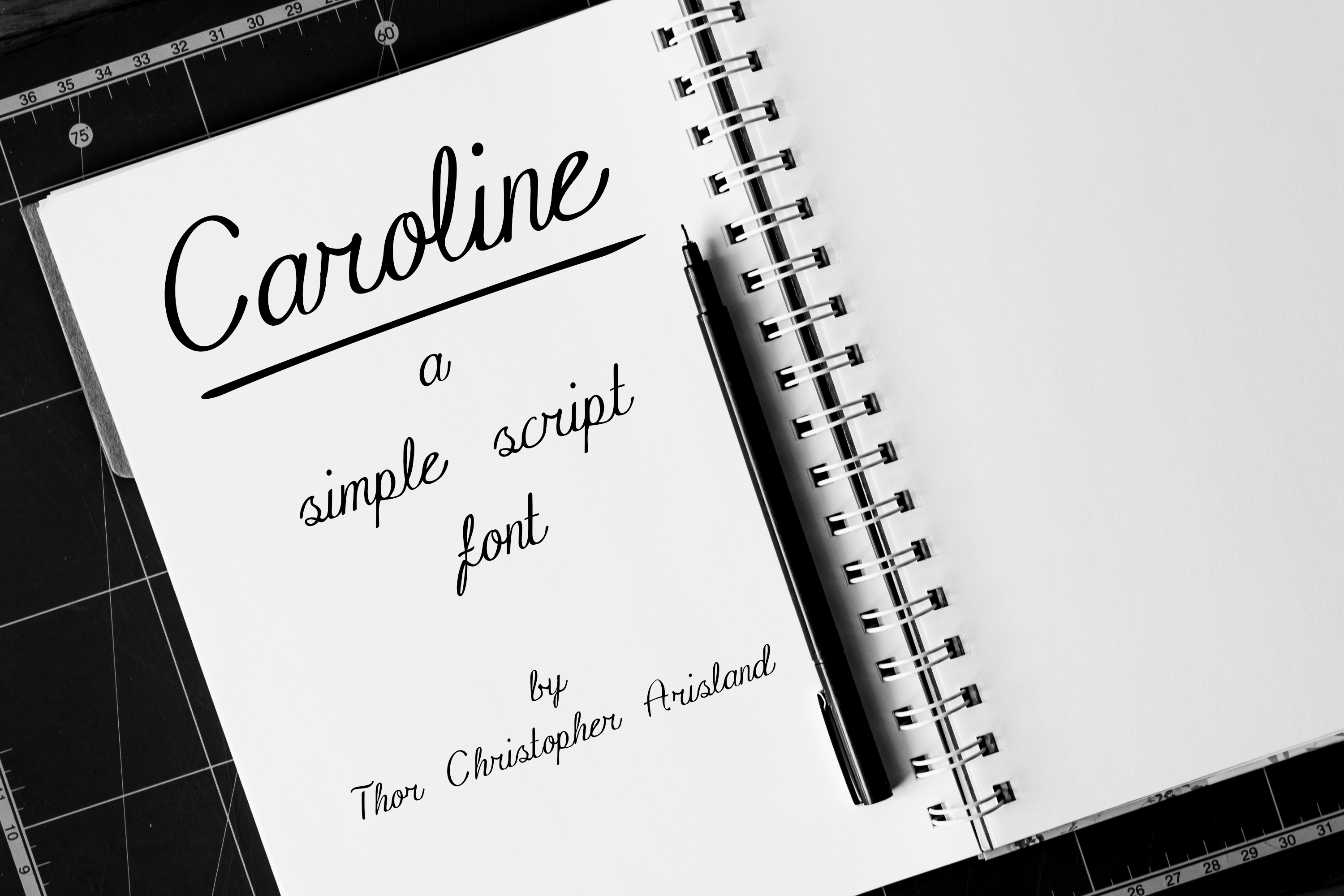 Caroline Font: A Clean Script for Polished Small Business Branding