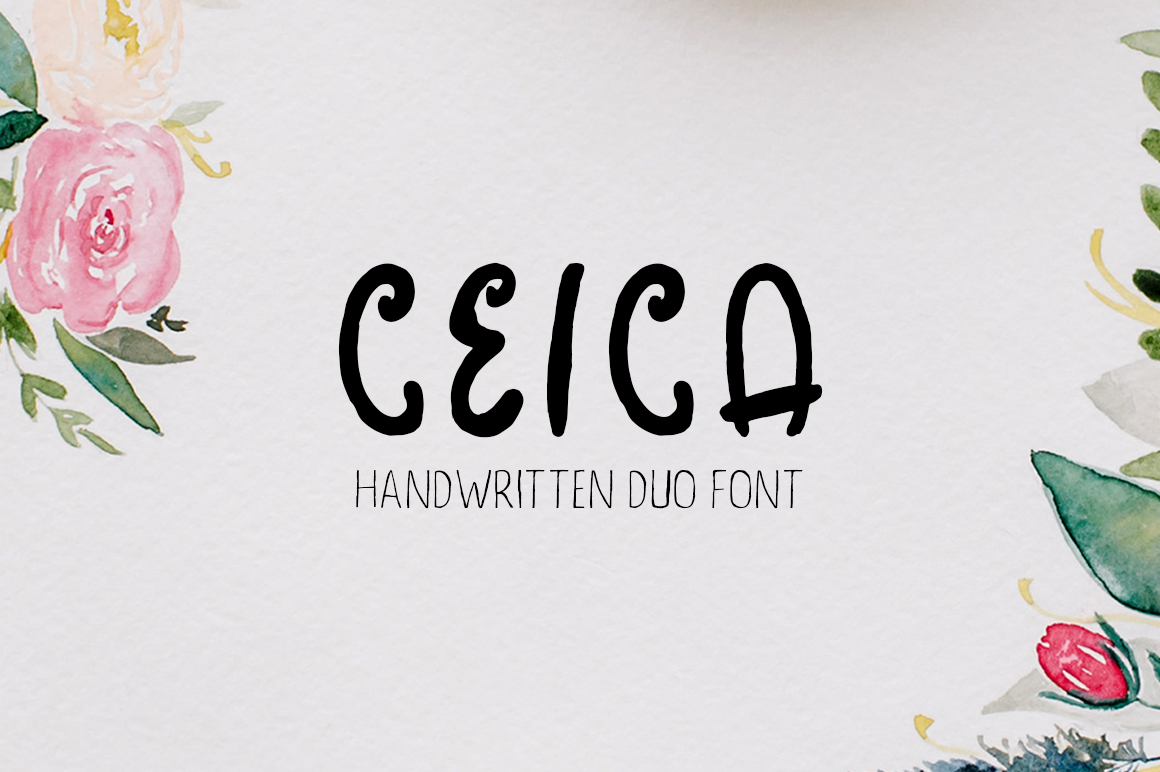 Ceica Duo Font: Handwritten Script for Digital Branding