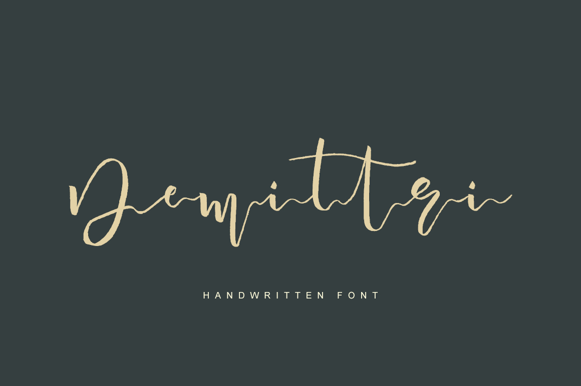 Demittri Font: Modern Script Typography for Web Design