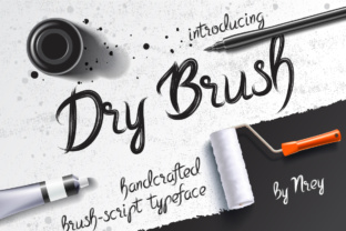 Dry Brush Font: Editorial Design and Layout Typography