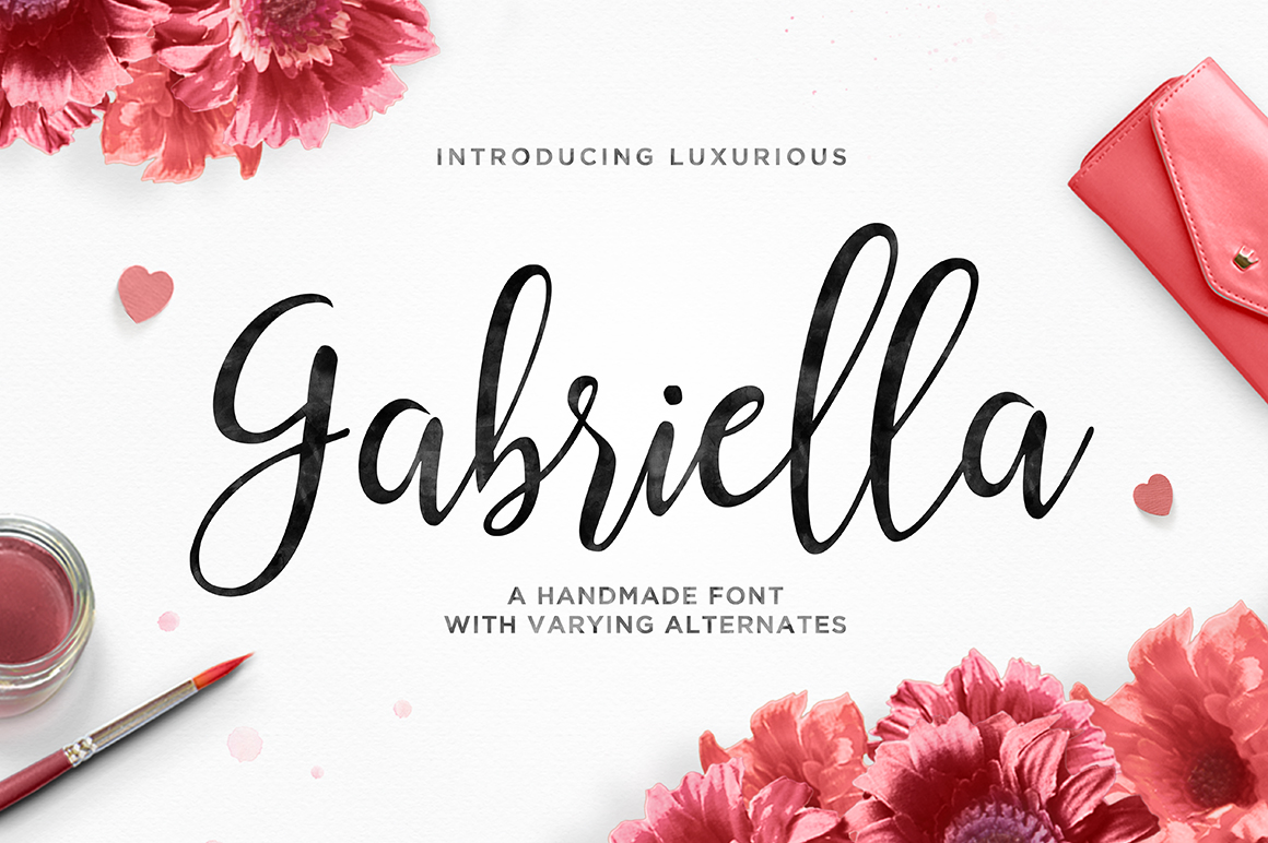 Enhance Your Brand with Gabriella: A Hand-Brushed Script Font