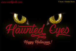 Haunted Eyes Font for Eerie Editorial Design