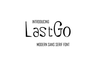 LastGo Font: Sleek Sans Serif for Editorial Design