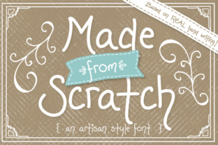 Made from Scratch Font for Handmade Labels and Packaging