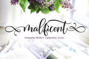 Malficent Font: A Fluid Script for Editorial Design
