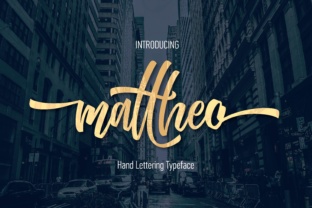 Mattheo Font: Bold Script for Editorial Design