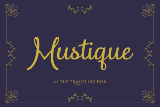 Mustique Font: Elegant Script for Handmade Labels