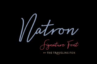 Natron Font: Professional Signature Style for Small Business Branding