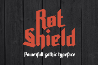 Rot Shield Font: A Gothic Typeface for Bold Branding