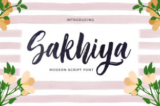 Sakhiya Font: Organic Script for Digital Branding