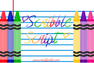 Scribble Script Font for Playful Web Design Layouts
