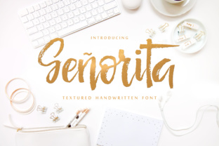 Señorita Font: Elevating Editorial Design with Dry Brush Script