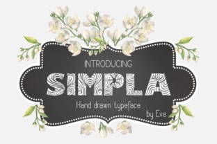 Simpla Typeface: Hand Drawn Letters for Editorial Design