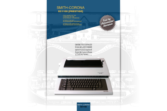 Smith-Corona EC1100 Prestige Font for Vintage Branding