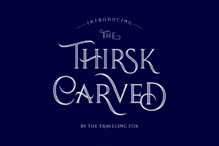 Thirsk Carved Font for Vintage Web Design