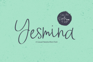 Yesmina Font: Modern Script Handwritten Branding